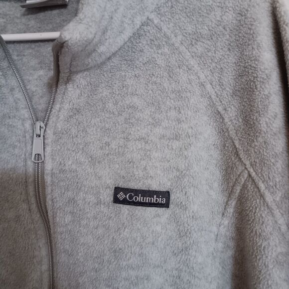 Columbia Benton Springs Full Zip Fleece Jacket in Light Gray - Women's Size 3X - Picture 3 of 11